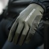 Rękawiczki rowerowe amortyzujące pełne rozmiar XXL - czarne