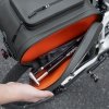 Sakwa rowerowa wodoodporna kufer na bagażnik 14l - szary