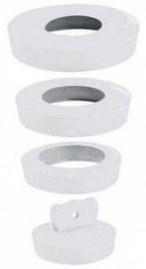KOREK UNIWERSALNY BIAŁY 36MM-58MM