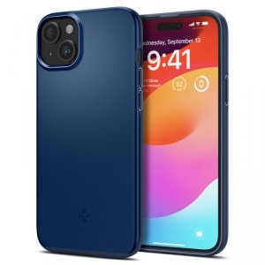 Etui ochronne do iPhone 15 Plus Thin Fit niebieskie