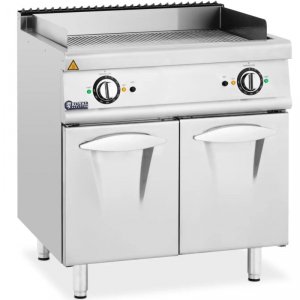 Grill płyta grillowa elektryczna podwójna ryflowana z szafką wolnostojąca 10.8 kW 400 V