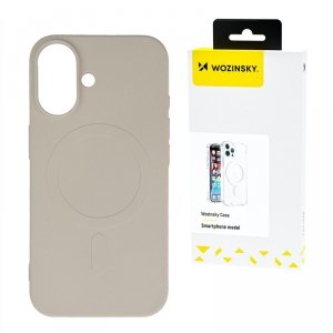 Silikonowe etui na Samsung Galaxy S24 FE Silicone Case MagSafe - beżowe