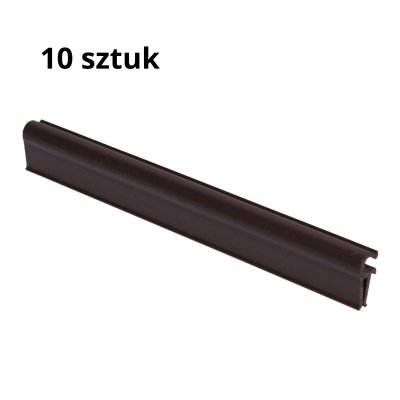 Klipsy do taśm ogrodzeniowych 10 szt. STANDARD BRĄZOWE