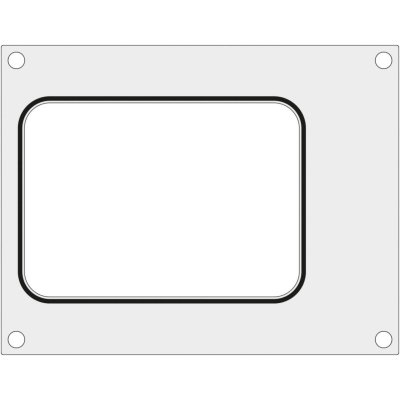 Matryca forma do zgrzewarek MCS na tackę bez podziału 187x137 mm - Hendi 805565