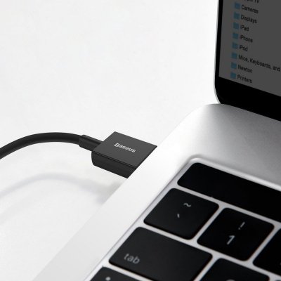 Kabel przewód Superior do Huawei USB - USB-C 11V / 6A SuperCharge 2m - czarny