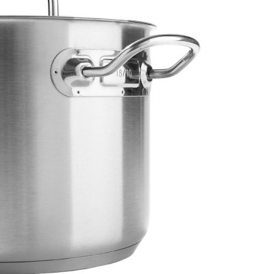Garnek wysoki Kitchen Line z pokrywką 21 l śr. 320 x 270 h - Hendi 837603