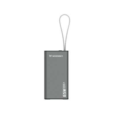Powerbank K65+ 65W 30000mAh 2x USB-C 1x USB-A 65W - czarny