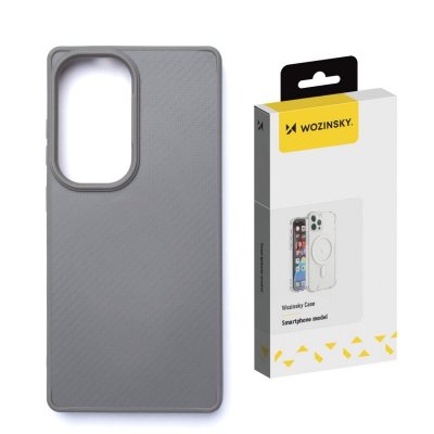 Etui plecki na Samsung Galaxy S25 Carbon Fibre Case z MagSafe - szara