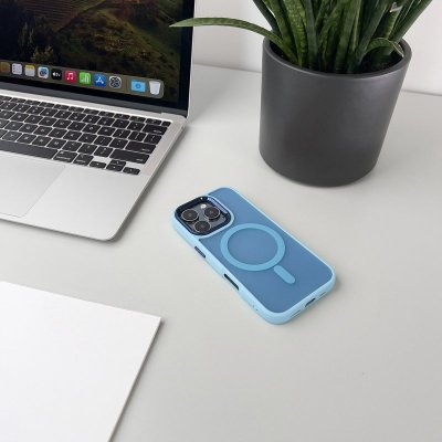 Etui na Samsung Galaxy S24 FE Fashion Case z MagSafe - niebieskie