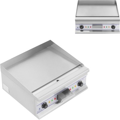 Gładka płyta grillowa grill elektryczny do smażenia 60cm 400V Royal Catering RCG 60S