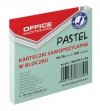 KARTECZKI SAMOPRZYLEPNE 76X76MM OFFICE PRODUCTS PASTELOWE ZIELONE 100KART