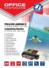 FOLIA DO LAMINOWANIA BŁYSZCZĄCA A4 OFFICE PRODUCTS 80MIC 100 SZT