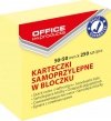 KARTECZKI SAMOPRZYLEPNE 50X50MM OFFICE PRODUCTS PASTELOWE JASNOŻÓŁTE 250KART