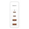 Ładowarka sieciowa Baseus GaN2 Pro, 2x USB + 2x USB-C, 100W, EU (biała)