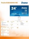 IIYAMA MONITOR 23.8 CALA XUB2492HSU-W6 IPS,HDMI,DP,100HZ,SLIM,HAS(150MM),4XUSB