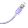 KABEL SZYBKO ŁADUJĄCY BASEUS USB-C DO LIGHTNING EXPLORER SERIES 1M, 20W (FIOLETOWY)