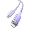 KABEL SZYBKO ŁADUJĄCY BASEUS USB-C DO LIGHTNING EXPLORER SERIES 1M, 20W (FIOLETOWY)