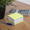KARTECZKI SAMOPRZYLEPNE 75X75MM D.RECT MIX NEON MANGO 400KART