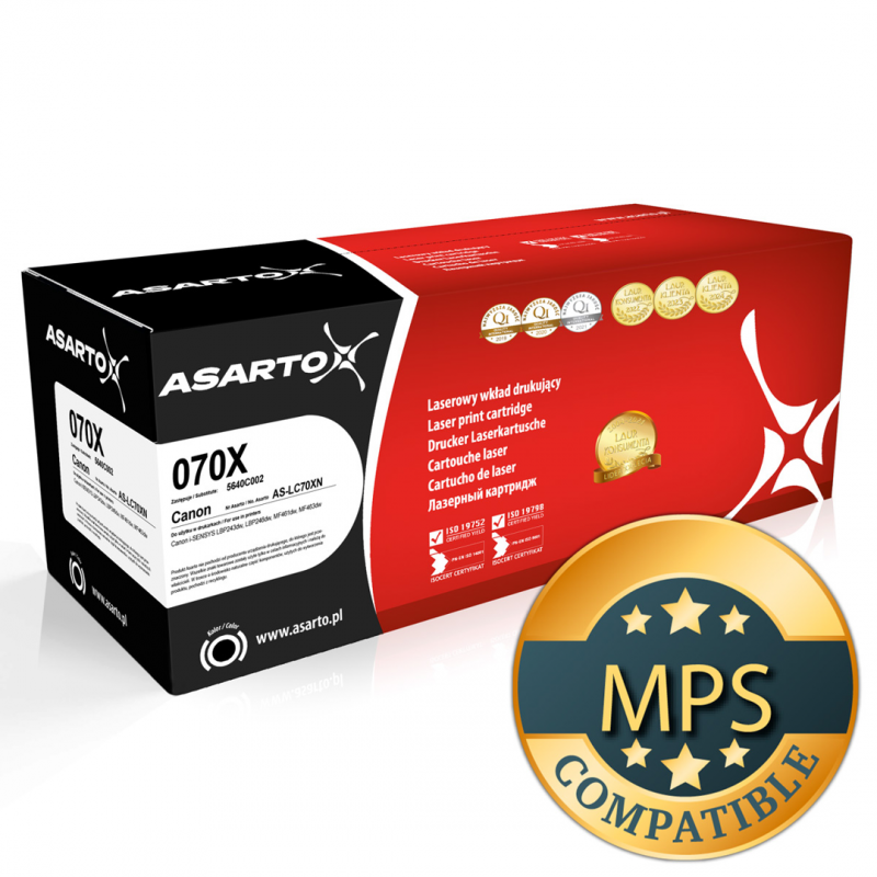 Toner Asarto do Canon 070X | 5640C002 | 10 200 str. | black