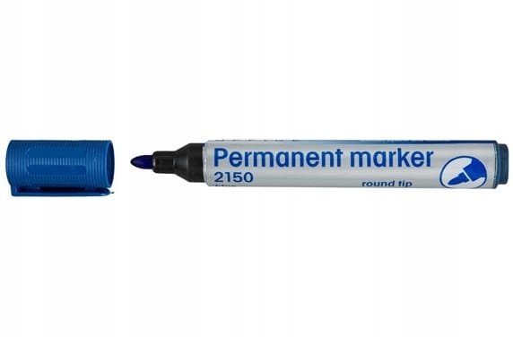 MARKER PERMANENTNY OKRĄGŁA KOŃCÓWKA - NIEBIESKI