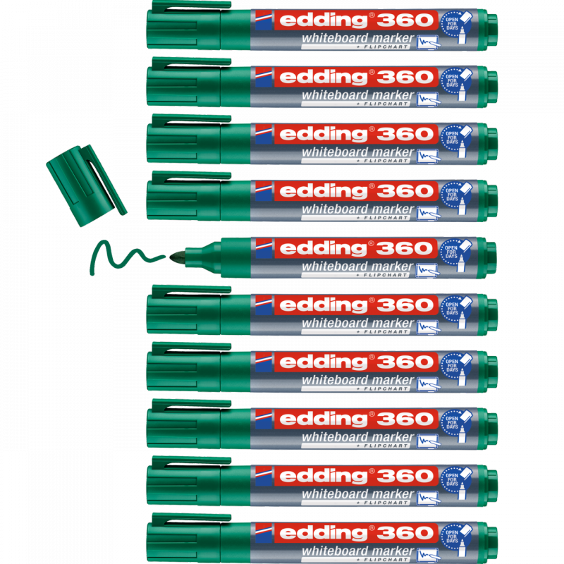 MARKER SUCHOŚCIERALNY EDDING 360 ZIELONY 1.5-3MM