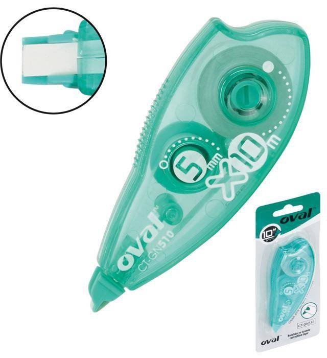 KOREKTOR W TAŚMIE 5MMX10M OVAL CT-GN 510/B 160-1876