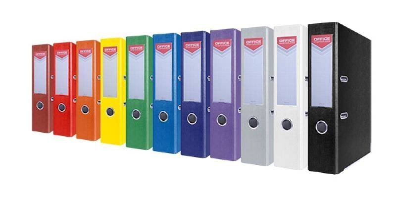 SEGREGATOR A4 PP OFFICE PRODUCTS OFFICER Z SZYNĄ 75MM CZARNY