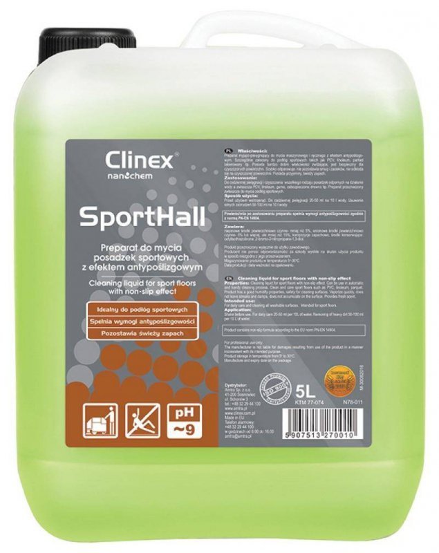 PREPARAT DO MYCIA PODŁÓG CLINEX SPORSTHALL 5L
