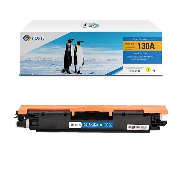 G&G KOMPATYBILNY TONER Z CF352A, YELLOW, 1000S, NT-PH352Y, HP 130A, DLA HP COLOR LASERJET PRO M176N, M177FW, N