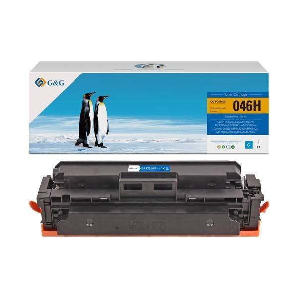 G&G KOMPATYBILNY TONER Z 046HC, CYAN, 5000S, NT-PC046XC, HIGH CAPACITY, DLA CANON LBP654CX, 653CDW, MFP735CX, 634CDW, 632CDW, N