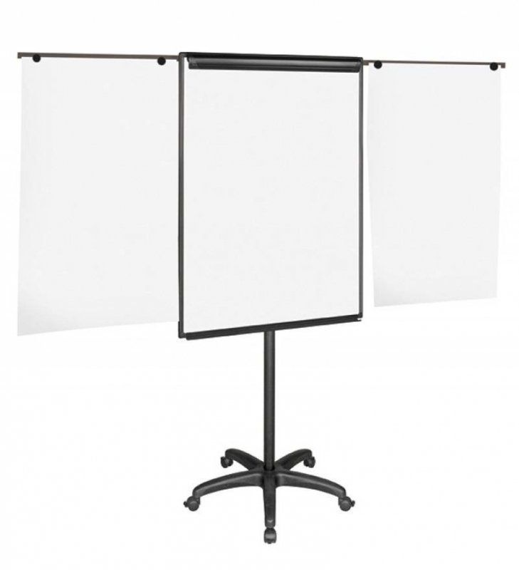 FLIPCHART MOBILNY SUCHOŚCIERALNY MAGNETYCZNY Z WYCIĄGANYMI RAMIONAMI 70X102CM BI-OFFICE