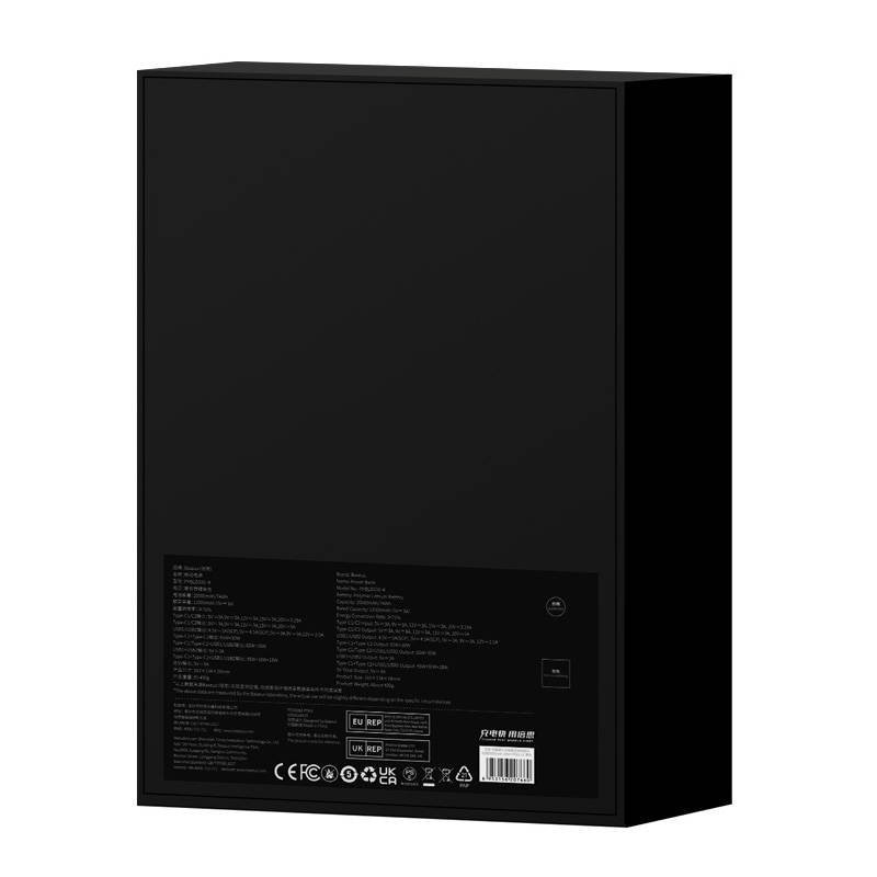 Powerbank Baseus Blade 20000mAh, 2xUSB, 2xUSB-C + kabel USB-C 100W (czarny)