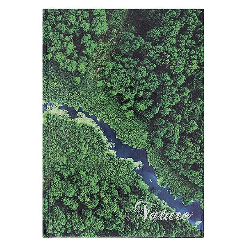 BRULION A4 OFFICE PRODUCTS NATURE KRATKA TWARDA OPRAWA 96KART