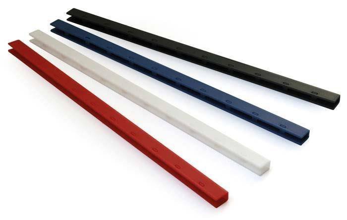 LISTWY ZATRZASKOWE 10MM ARGO GREENBINDER 421101 BIAŁE 50SZT