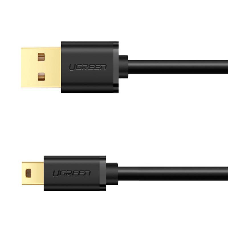 KABEL USB 2.0 UGREEN US13210355B, MĘSKI, MINI USB, 1M (CZARNY)