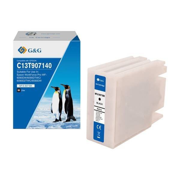 G&G KOMPATYBILNY INK / TUSZ Z C13T907140, BLACK, NP-E-9071BK, DLA EPSON WORKFORCE PRO WF-6090DW