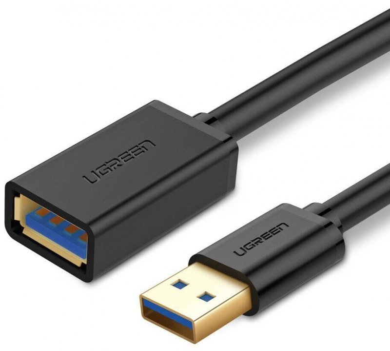 Kabel USB 3.0 przedłużający UGREEN  US129 1.5m (czarny)