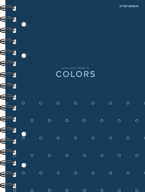 KOŁONOTATNIK A4 TOP 2000 COLORS 400169230 KRATKA 100KART