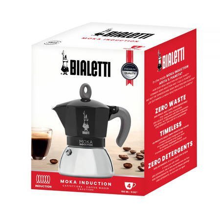 KAWIARKA BIALETTI NEW MOKA INDUCTION 4TZ CZARNA