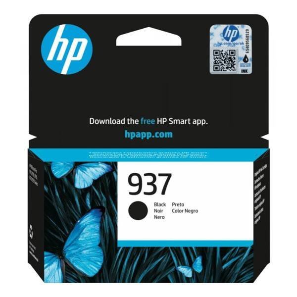 HP ORYGINALNY INK / TUSZ 4S6W5NE, HP 937, BLACK, 1250S
