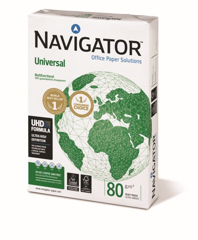 PAPIER KSERO A4 80G NAVIGATOR BIAŁY 169 CIE 500 ARK