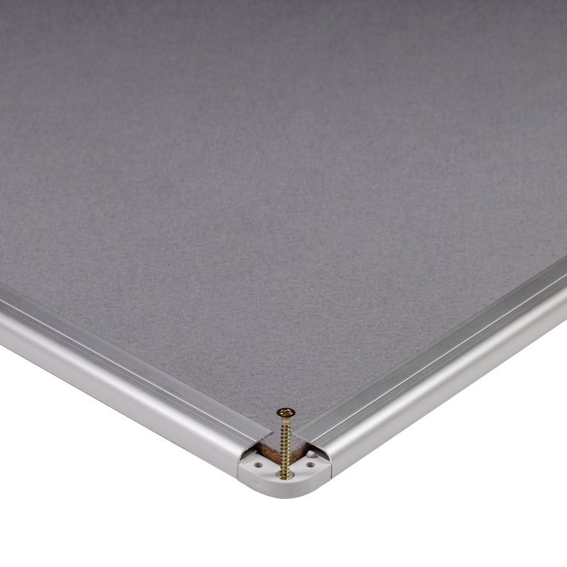 TABLICA TEKSTYLNA 90X120CM MATBOARDS 5405-29K SZARA RAMA ALUMINIOWA
