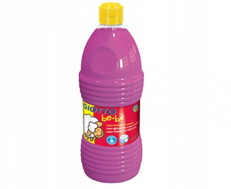 FARBA TEMPERA GIOTTO 1 litr - 1000 ml - RÓŻOWA