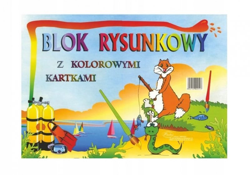 BLOK RYSUNKOWY A4 - KOLOROWE KARTKI