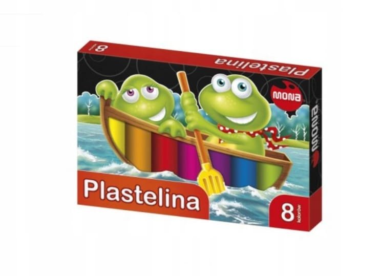 PLASTELINA MONA PLASTYCZNA - 8 KOLORÓW