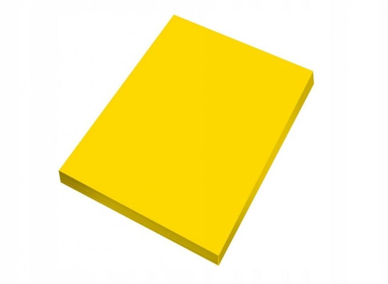 PAPIER KSERO ŻÓŁTY A4 80g - 100 kartek sztuk