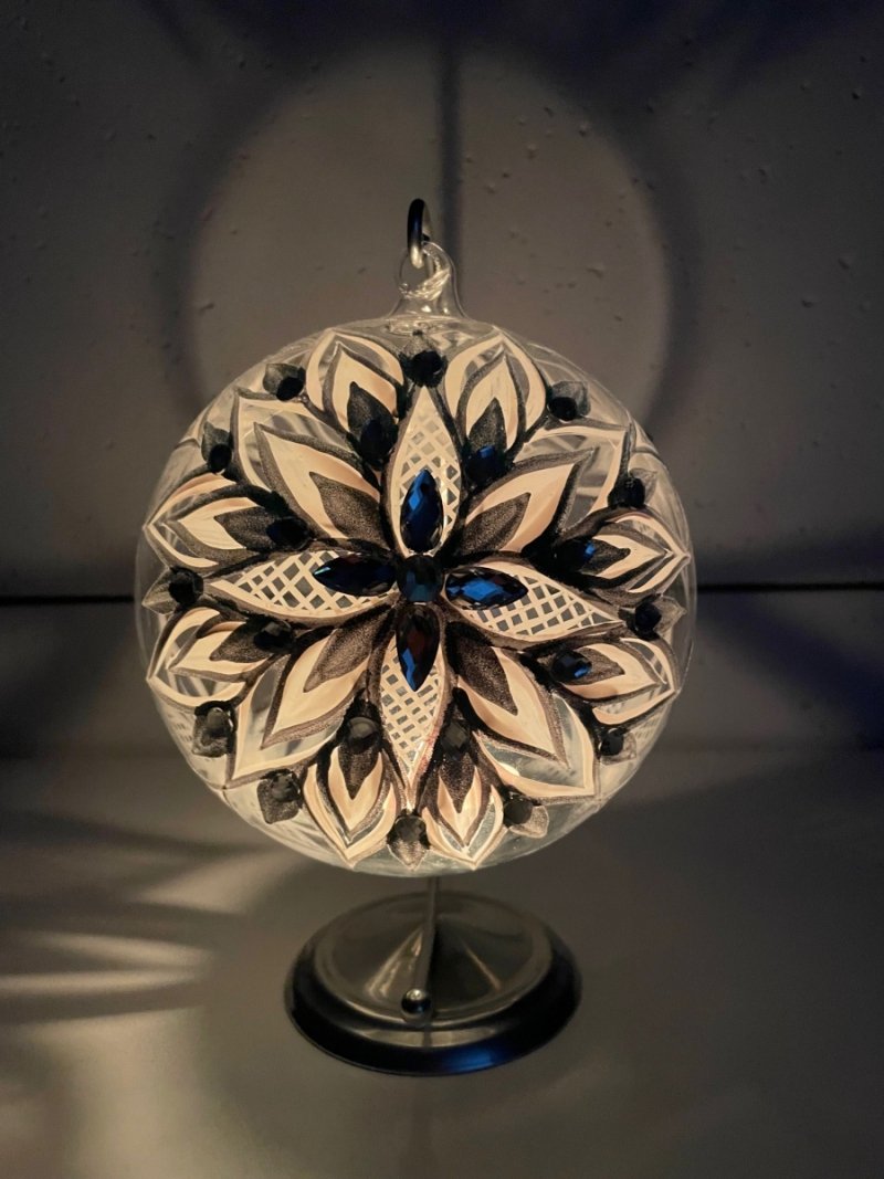 Bombka 15 cm Luminescencyjna Lampion