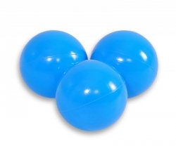 Plastikowe piłki do suchego basenu 50szt. - niebieskie