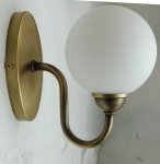 Kinkiet mosiężny,lampa ścienna z mosiądzu