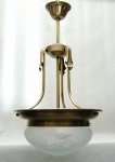 Żyrandol mosiężny,lampa wisząca mosiężna fi 35cm